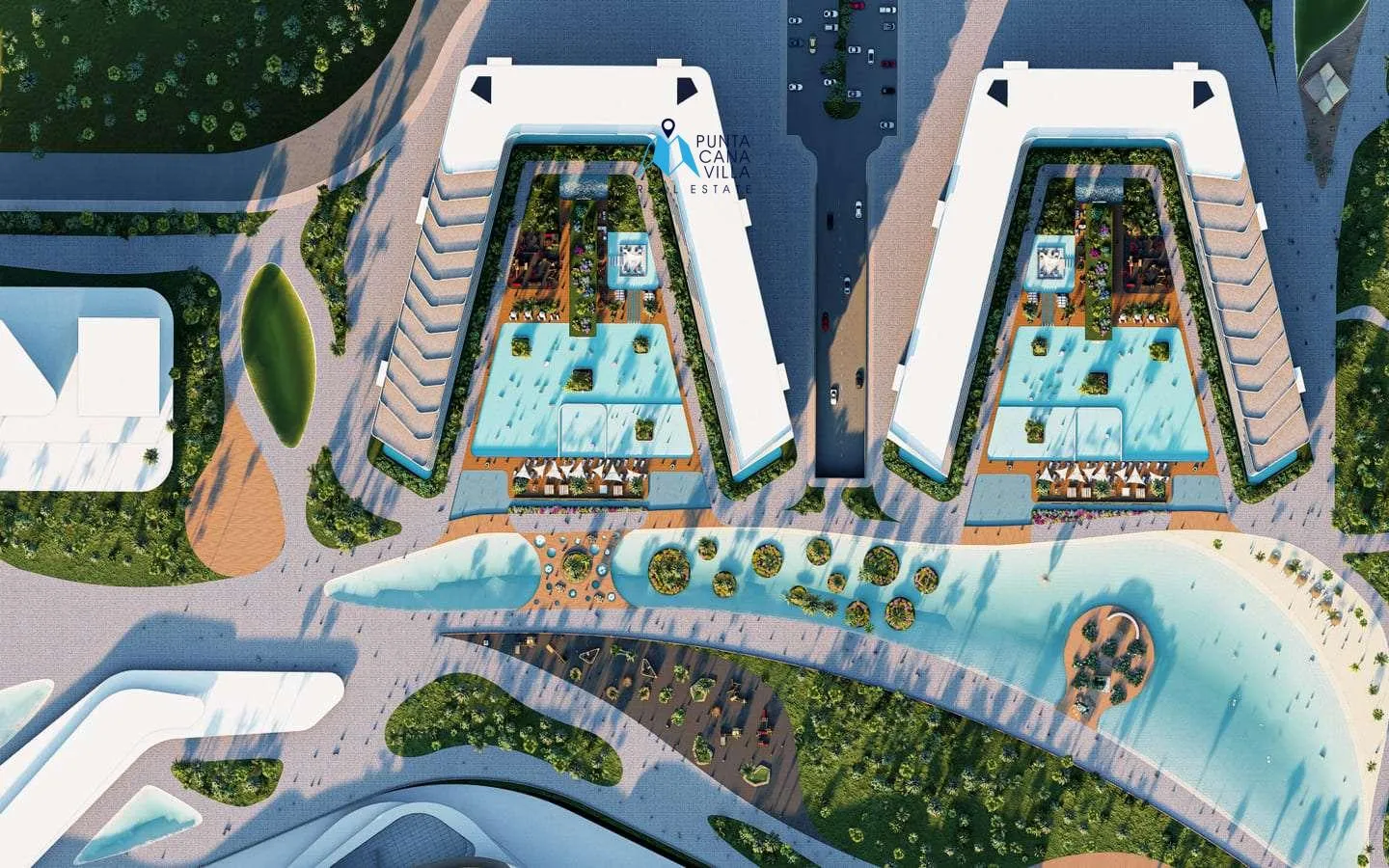 Ciudad Larimar, Punta Cana venta de apartamentos de dos habitaciones