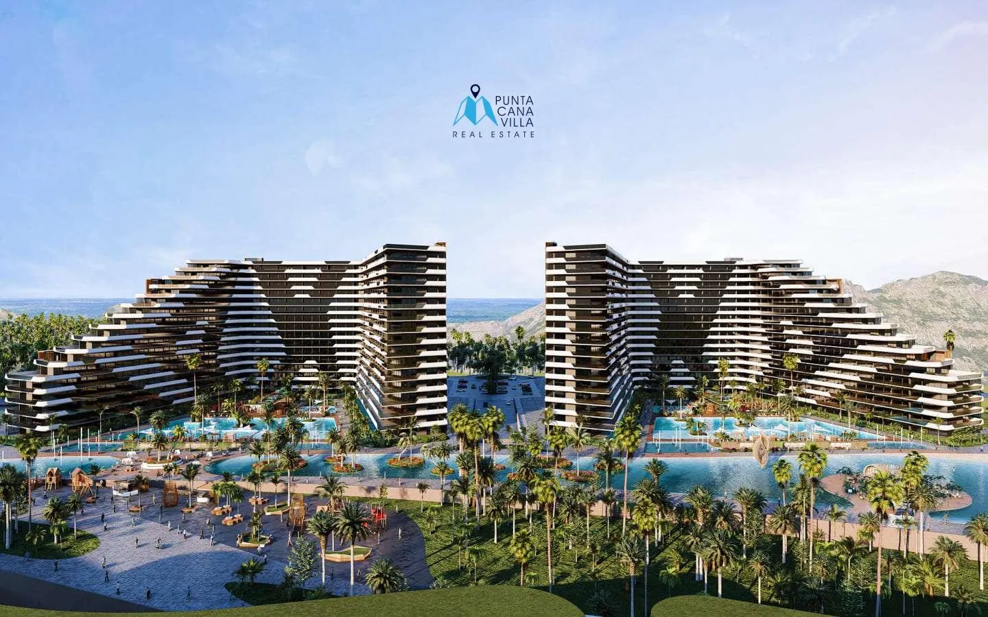 Ciudad Larimar, Punta Cana venta de apartamentos de dos habitaciones
