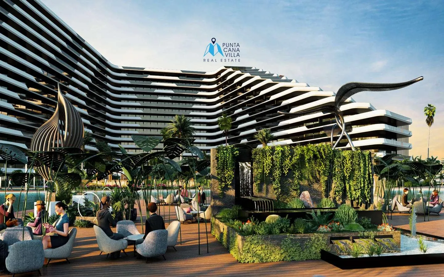 Ciudad Larimar, Punta Cana venta de apartamentos de dos habitaciones