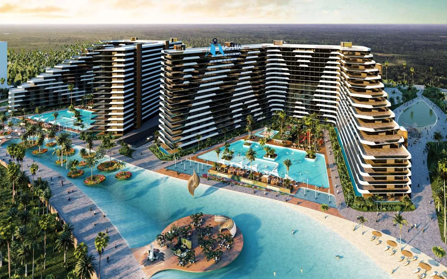 , Ciudad Larimar, Punta Cana venta de apartamentos de dos habitaciones ()