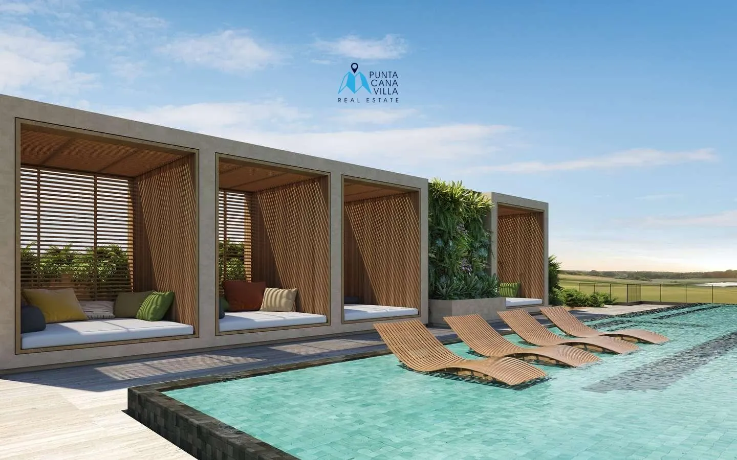 Las Iguanas Golf, Cap Cana, Appartement de trois chambres à vendre avec accès à la plage