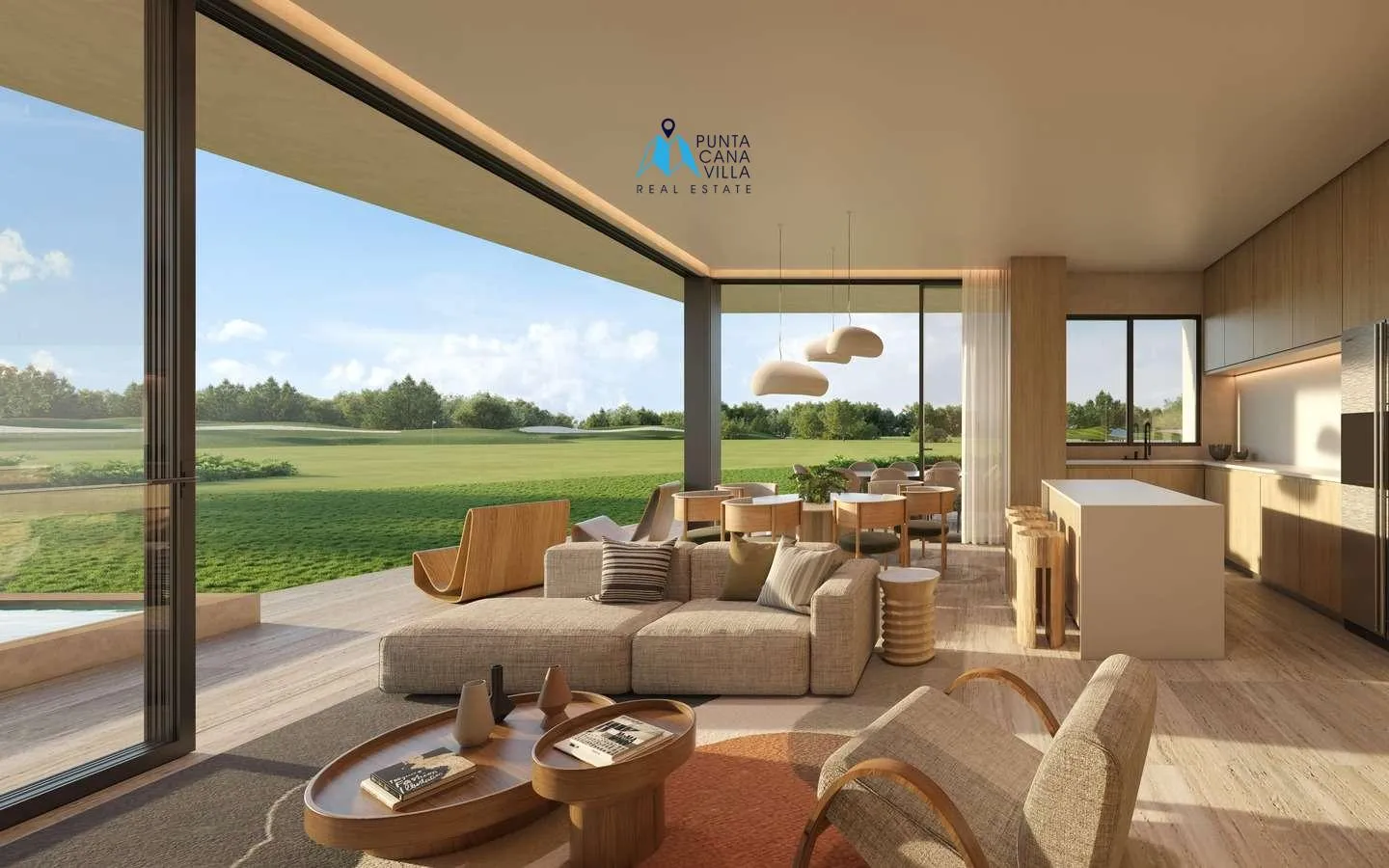 Las Iguanas Golf, Cap Cana, Appartement de trois chambres à vendre avec accès à la plage
