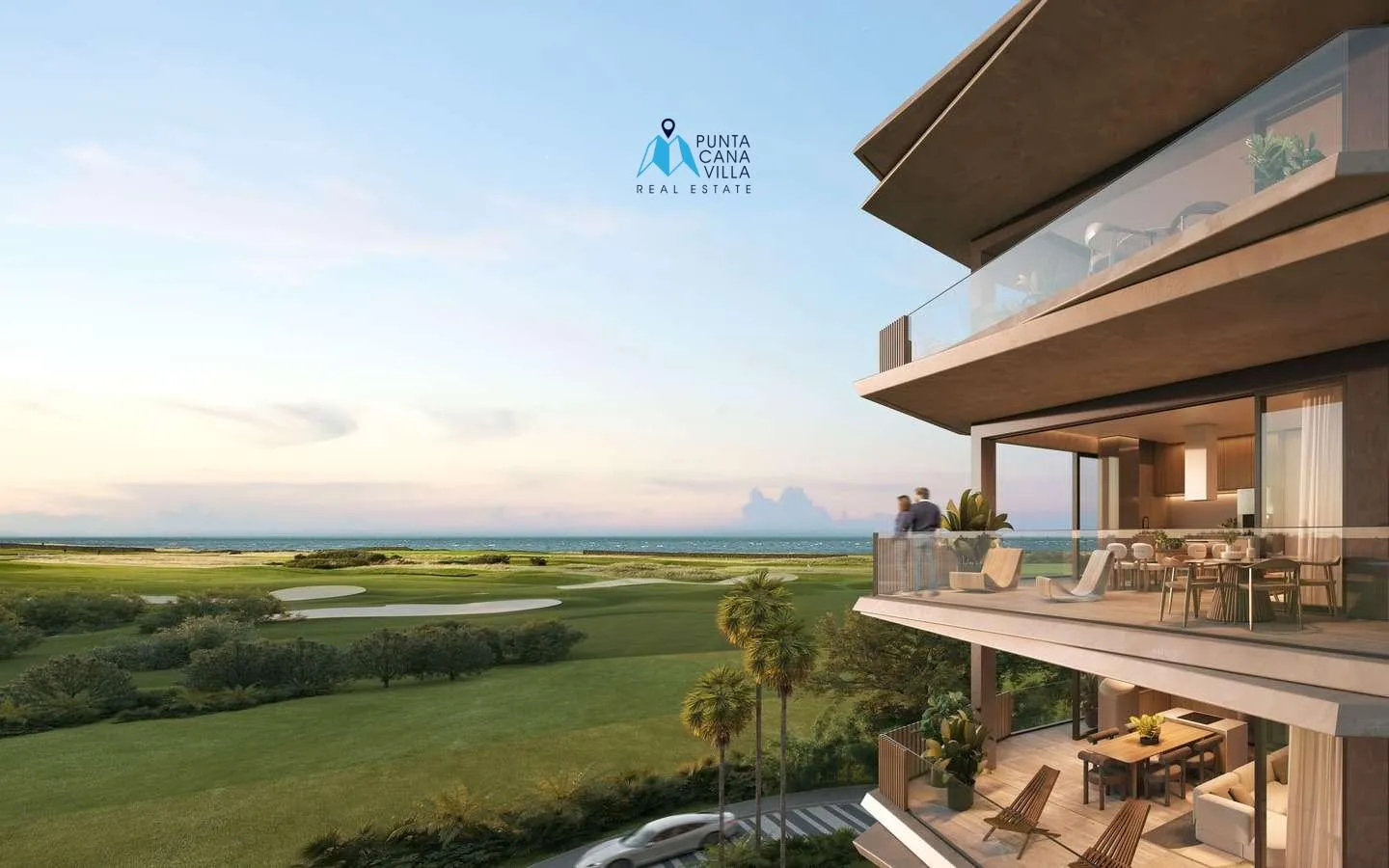 Las Iguanas Golf, Cap Cana, Appartement de trois chambres à vendre avec accès à la plage