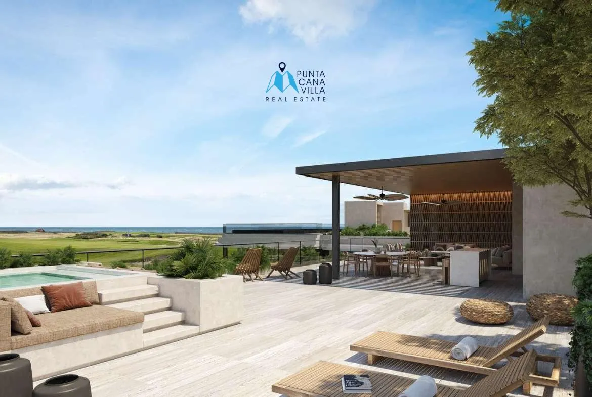 ID Two Bedroom Apartment for Sale in Cap Cana, Golf Las Iguanas with Jacuzzi and Garden ()
