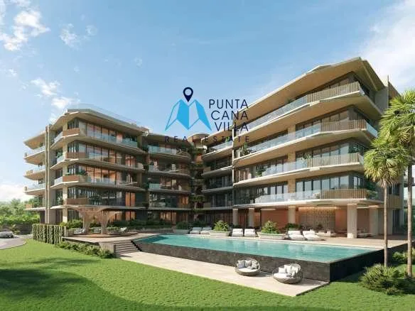 ID Two Bedroom Apartment for Sale in Cap Cana, Golf Las Iguanas with Jacuzzi and Garden ()
