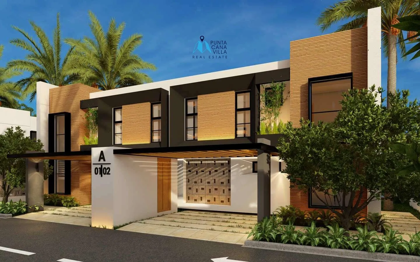 Cap Cana villas à vendre à Las Iguanas Golf Residences, Villa de trois chambres à coucher sur les rives orientales de la RD