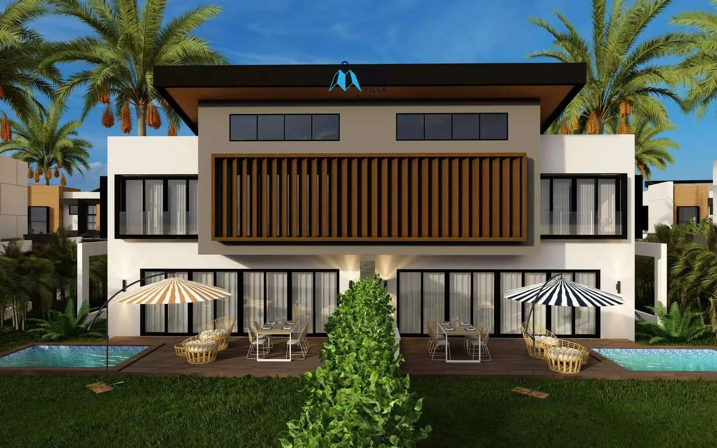 Cap Cana villas à vendre à Las Iguanas Golf Residences, Villa de trois chambres à coucher sur les rives orientales de la RD