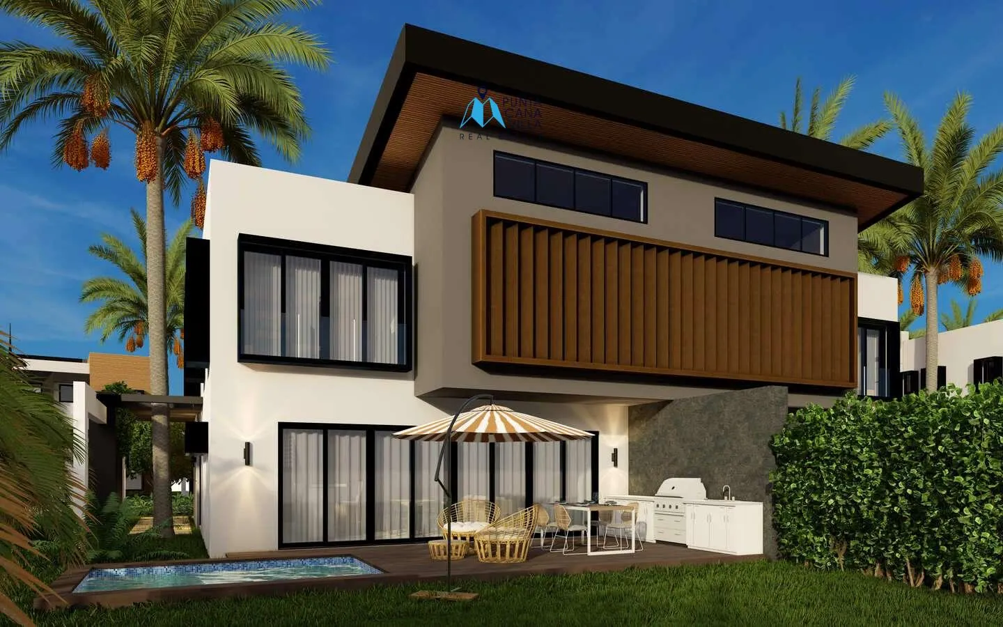 Cap Cana villas à vendre à Las Iguanas Golf Residences, Villa de trois chambres à coucher sur les rives orientales de la RD