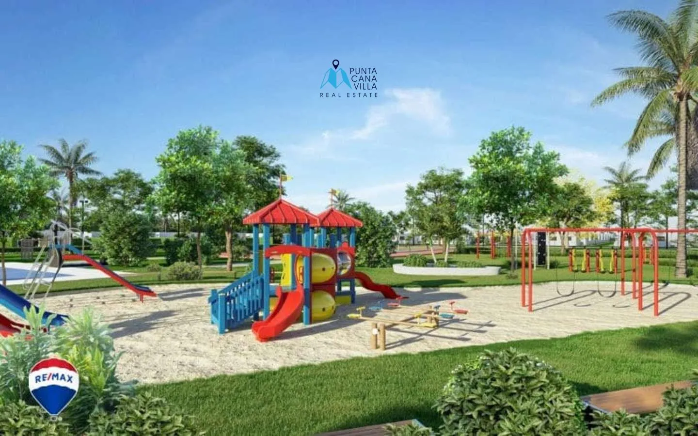 Alta Vista: Villa de tres dormitorios en venta en Punta Cana con zonas verdes
