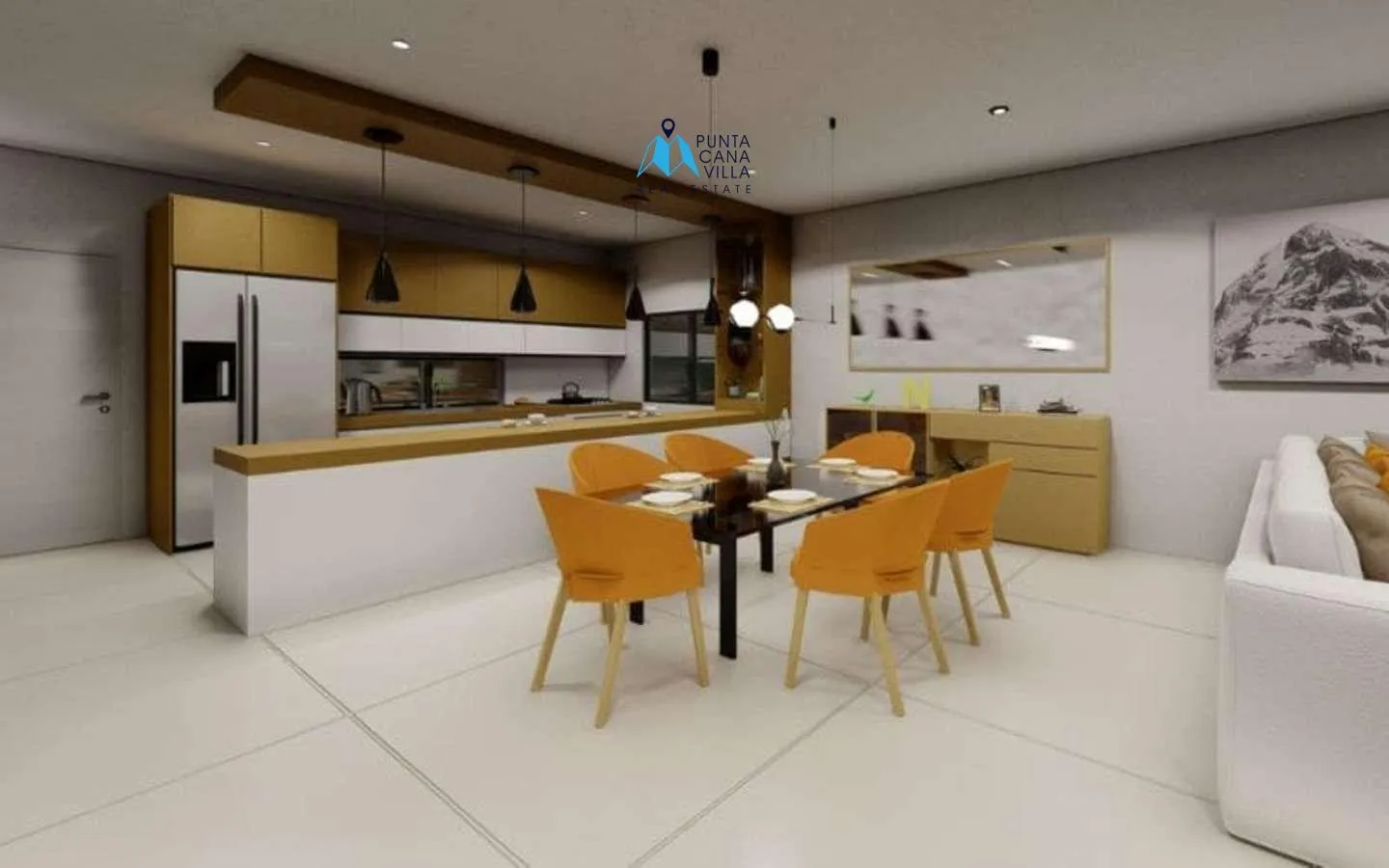Alta Vista: Villa de tres dormitorios en venta en Punta Cana con zonas verdes