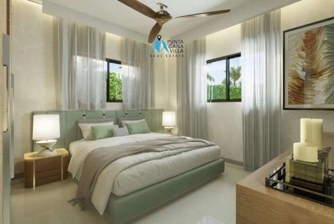 Id , Punta Cana villas for sale, Three Bedroom villa in Punta Cana with green areas ()