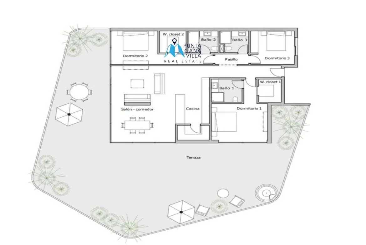 Larimar City, three bedroom condos in Punta Cana ()