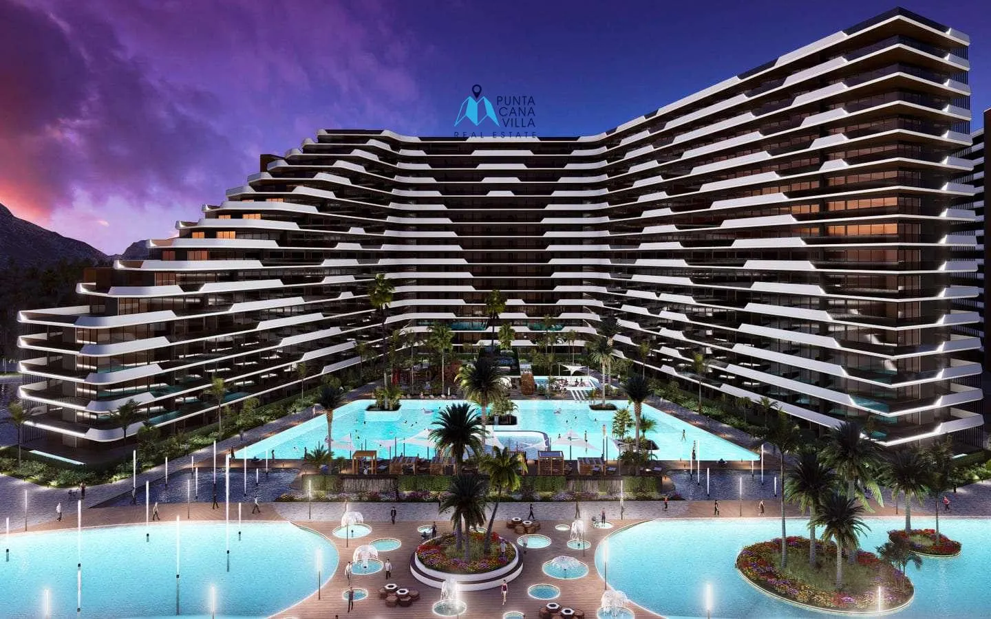 Ciudad Larimar, Punta Cana venta de apartamentos de tres habitaciones