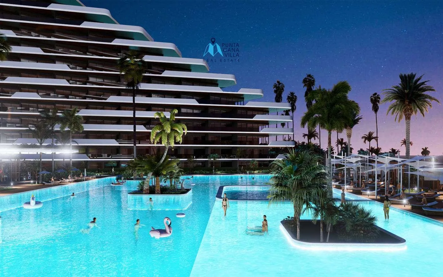 Ciudad Larimar, Punta Cana venta de apartamentos de tres habitaciones