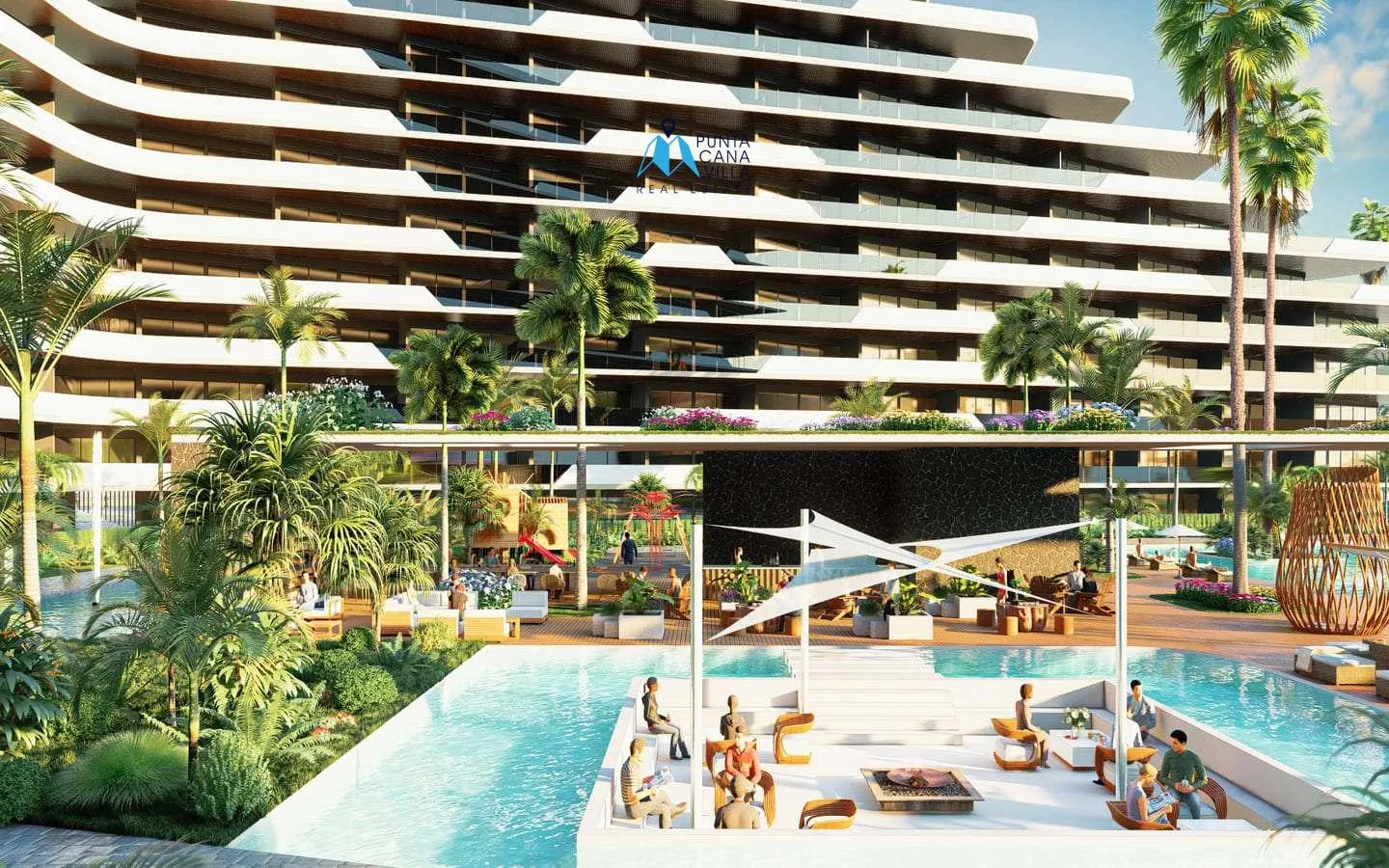 Ciudad Larimar, Punta Cana venta de apartamentos de tres habitaciones