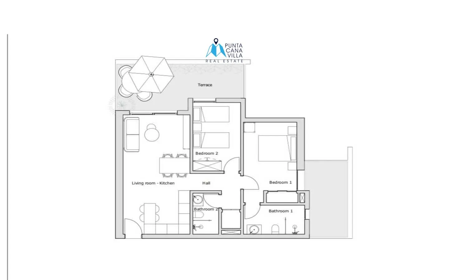 Larimar City, apartamentos de dos habitaciones en venta en Punta Cana