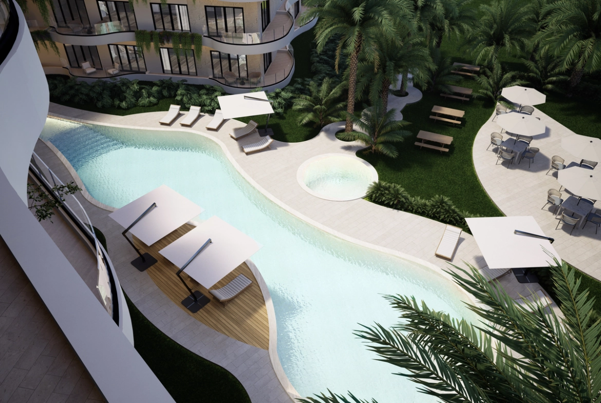 Circle Residences, Las Iguanas, Cap Cana, apartamento de dos habitaciones en venta en Circle Residences