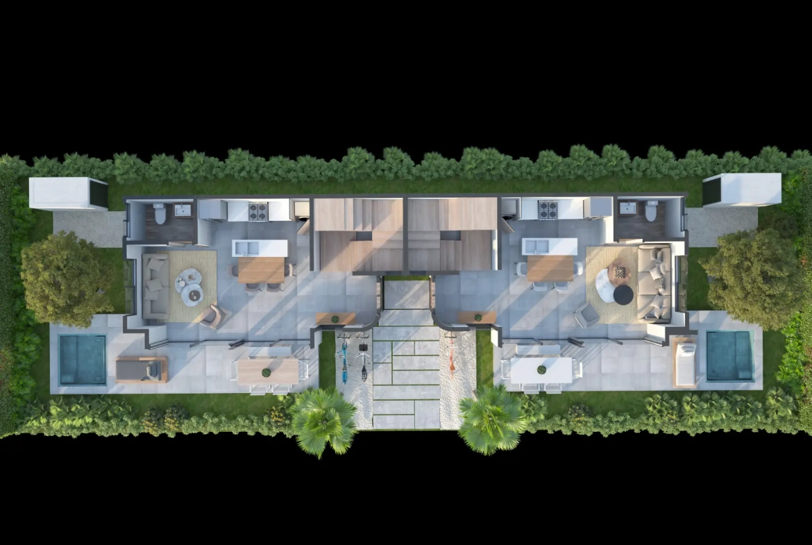 Vista Cana, Parque de Las Canas : Maison de ville de trois chambres à vendre au cœur de Vista Cana