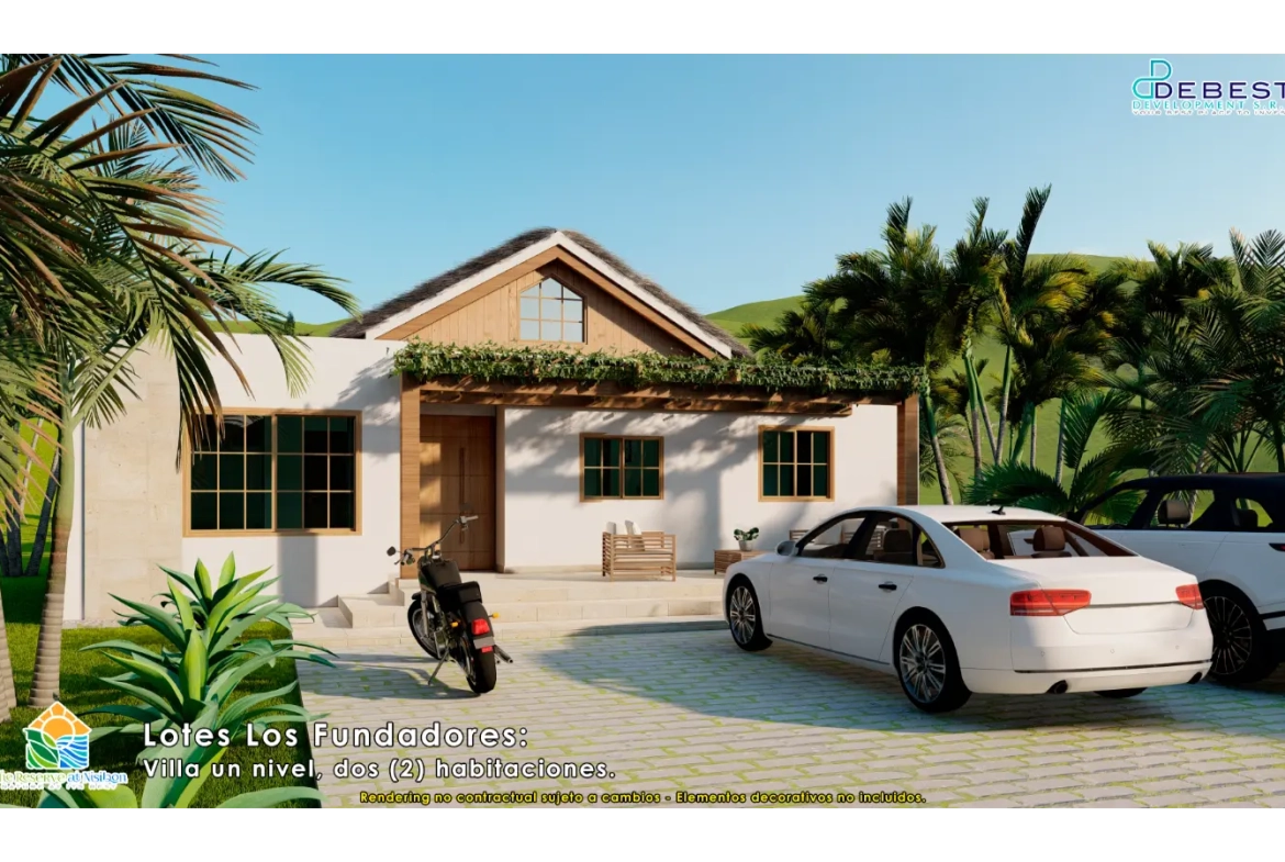 Cana Brava, Villa De Dos Habitaciones En Venta En La Reserva De Nisibon, Punta Cana