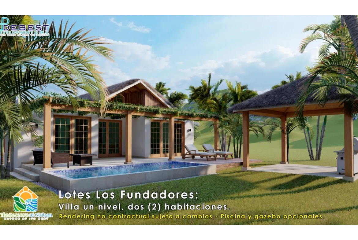 ID , Cana Brava, Se Vende Villa De Dos Habitaciones En La Reserva De Nisibon, Punta Cana ()
