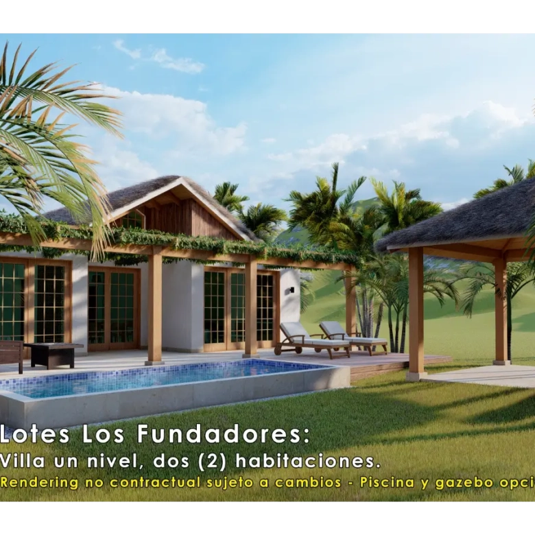 ID , Cana Brava, Se Vende Villa De Dos Habitaciones En La Reserva De Nisibon, Punta Cana ()