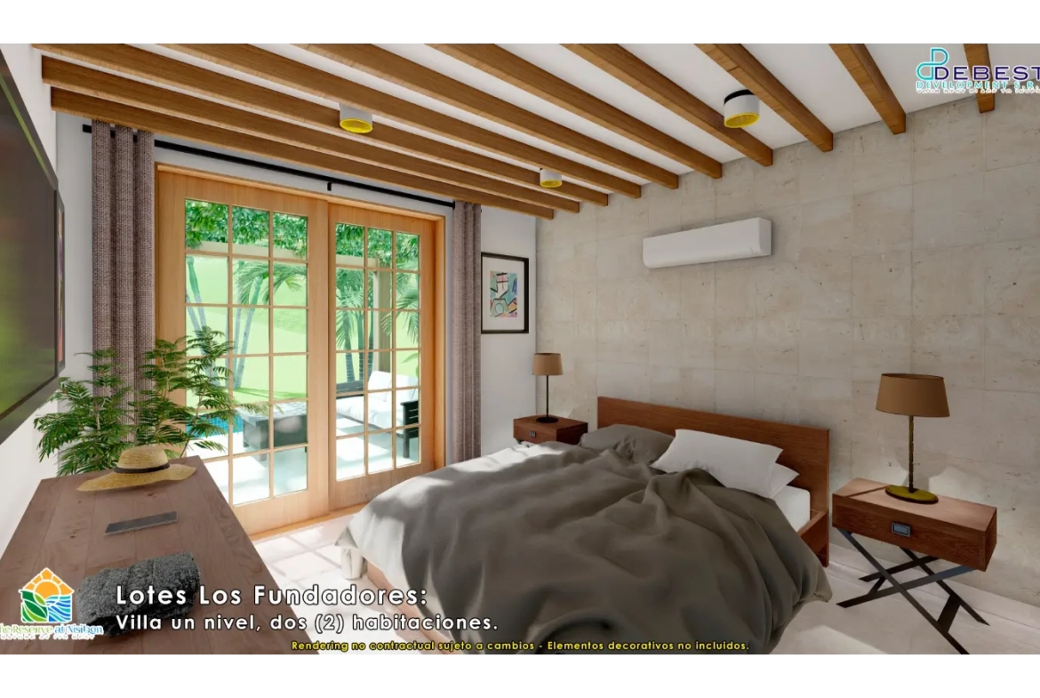 Cana Brava, Villa De Dos Habitaciones En Venta En La Reserva De Nisibon, Punta Cana
