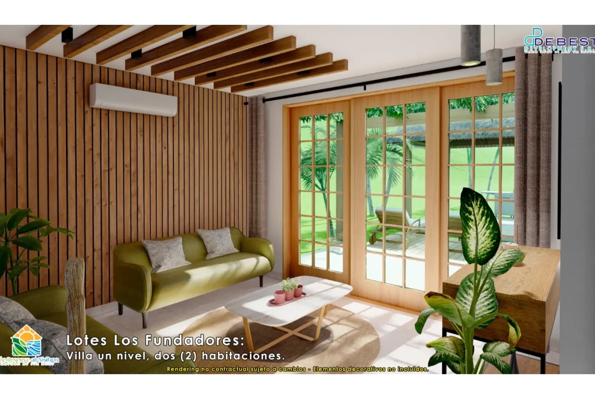 Cana Brava, Villa De Dos Habitaciones En Venta En La Reserva De Nisibon, Punta Cana