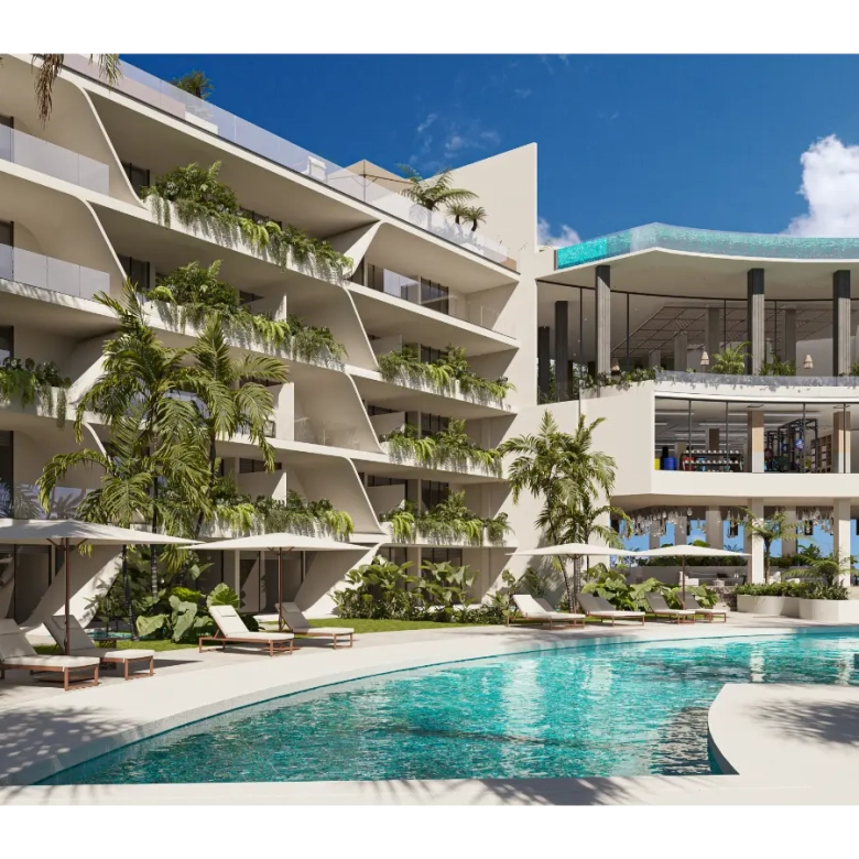 ID , Coral Lake Resort, Se Vende Apartamento De Un Dormitorio En Cap Cana Con Zonas Deportivas ()