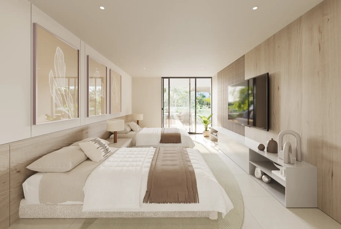 Coral Lake Resort, appartement d’une chambre à vendre à Punta Cana avec vue sur le lac
