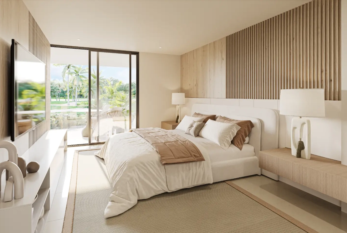 Coral Lake Resort, appartement d’une chambre à vendre à Punta Cana avec vue sur le lac