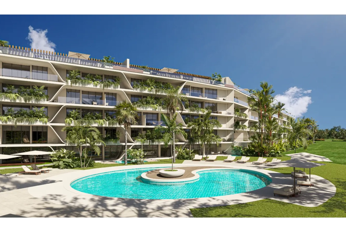 Coral Lake Resort, appartement d’une chambre à vendre à Punta Cana avec vue sur le lac