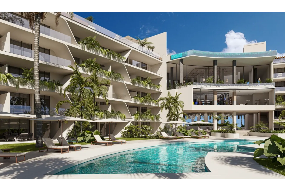 Coral Lake Resort, appartement d’une chambre à vendre à Punta Cana avec vue sur le lac