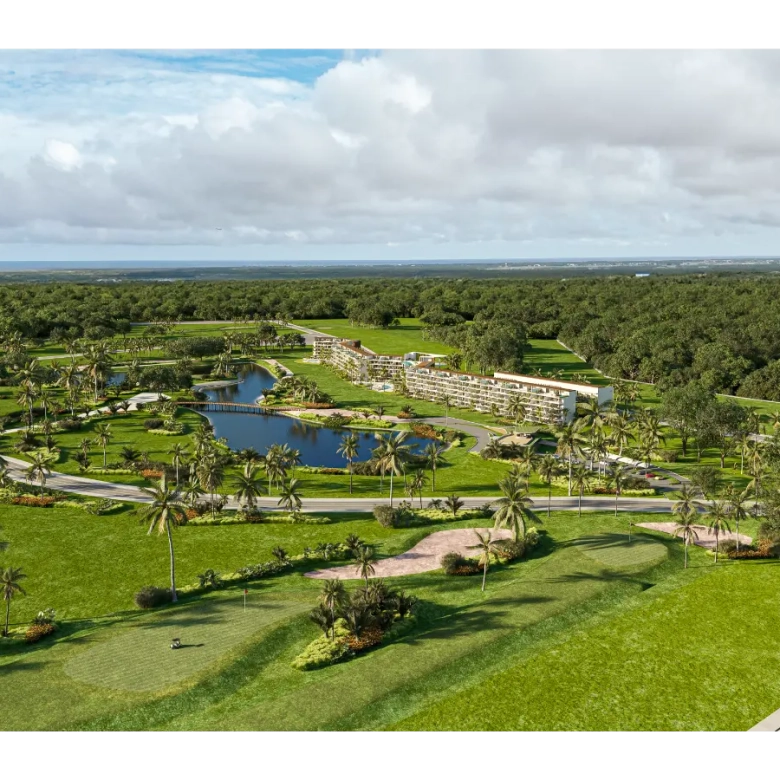 ID , Coral Lake Resort, Condo de deux chambres à vendre à Cap Cana avec terrasse ()
