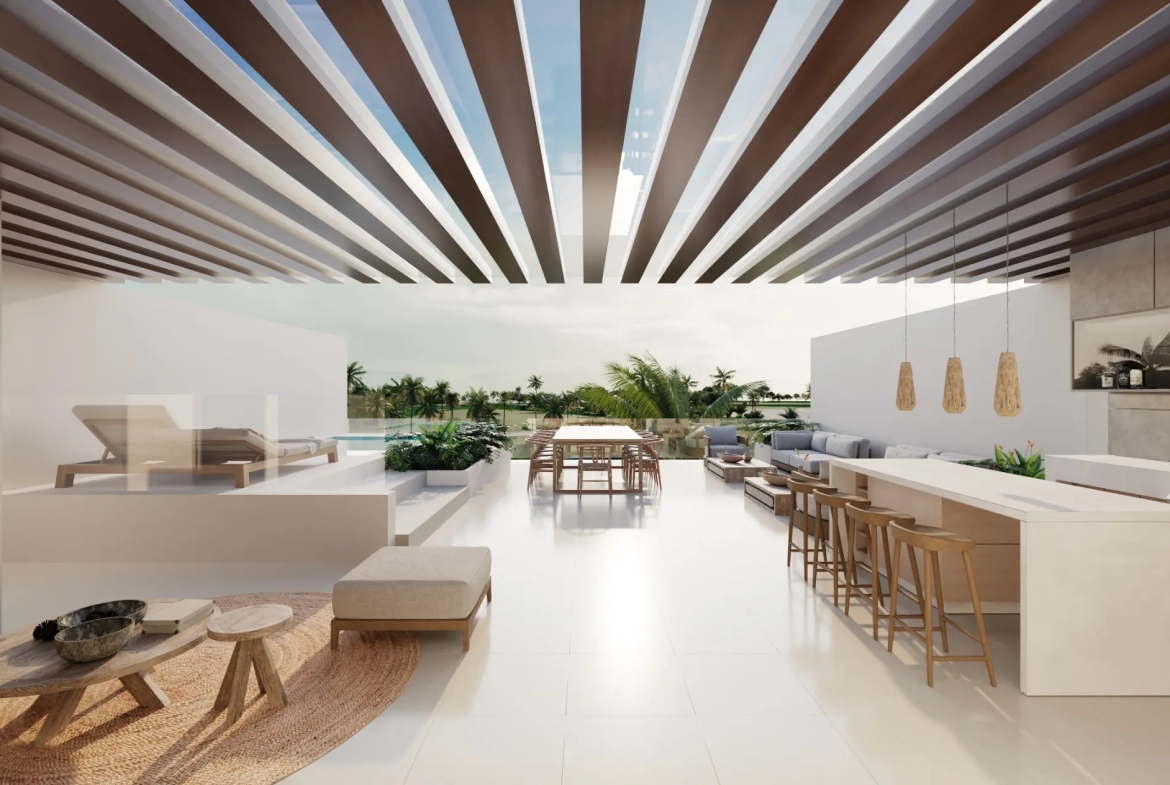 ID , Coral Lake Resort. Two Bedroom Penthouse For Sale In Punta Cana with terrace ()