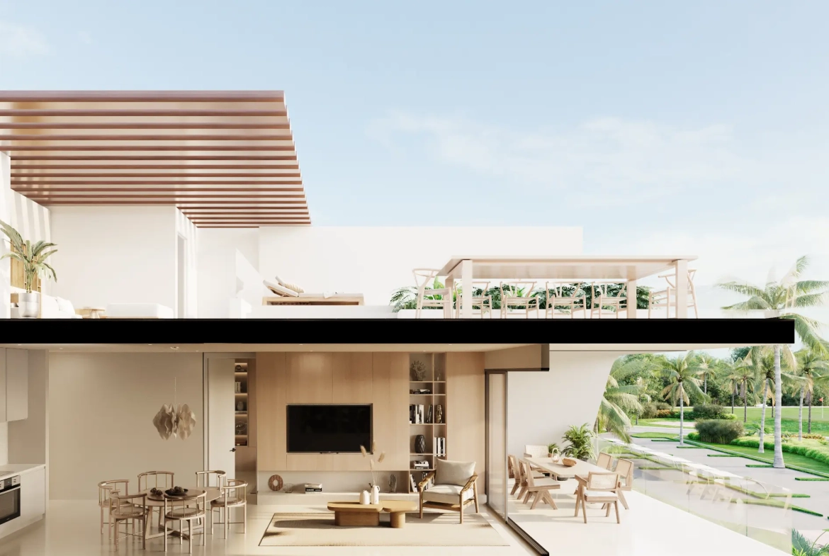 ID , Coral Lake Resort. Two Bedroom Penthouse For Sale In Punta Cana with terrace ()