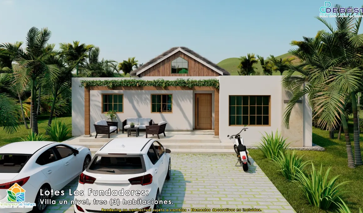 ID , Cana Brava, Se Vende Casa De Tres Habitaciones En La Reserva De Nisibon, Punta Cana ()