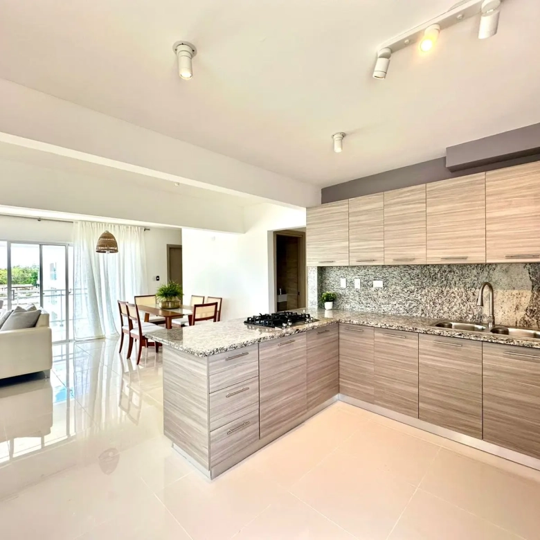 ID , Punta Hermosa Residence offers an elegant three bedroom apartment for sale in Punta Cana ()
