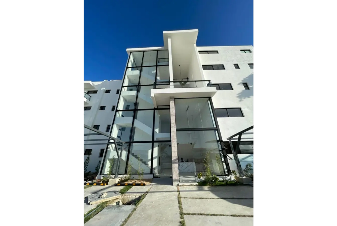 Residencias Palmeira: Apartamento de 2 dormitorios con vistas a la piscina en venta en Ciudad Las Canas, Cap Cana