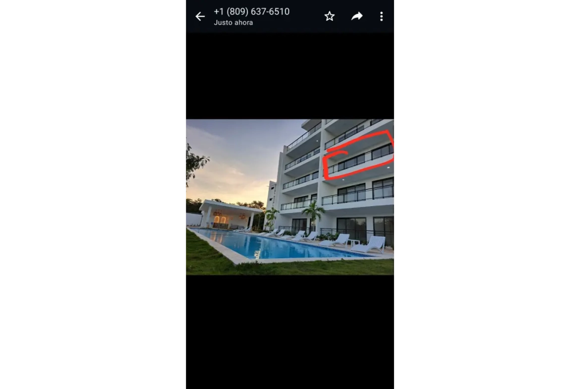Residencias Palmeira: Apartamento de 2 dormitorios con vistas a la piscina en venta en Ciudad Las Canas, Cap Cana