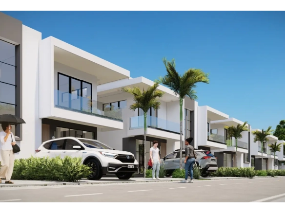 ID , Valparaiso Residences, Casa duplex de tres habitaciones en venta en Bávaro, Punta Cana ()