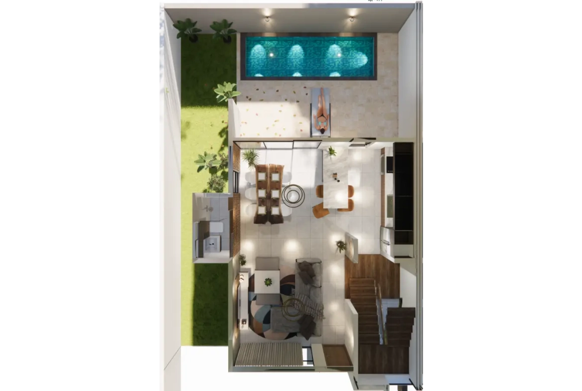 Valparaiso Residences, Casa duplex de tres habitaciones en venta en Bávaro, Punta Cana