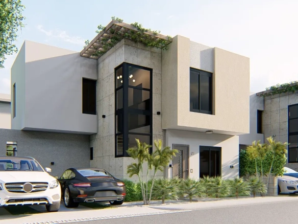 ID , The Breeze Villas, Maison individuelle de trois chambres à vendre à Bavaro, Punta Cana ()