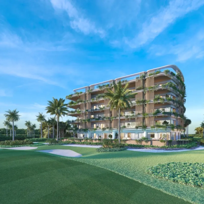 ID , Palm Beach Residences, Appartement de trois chambres à vendre à Cap Cana avec terrasse ()
