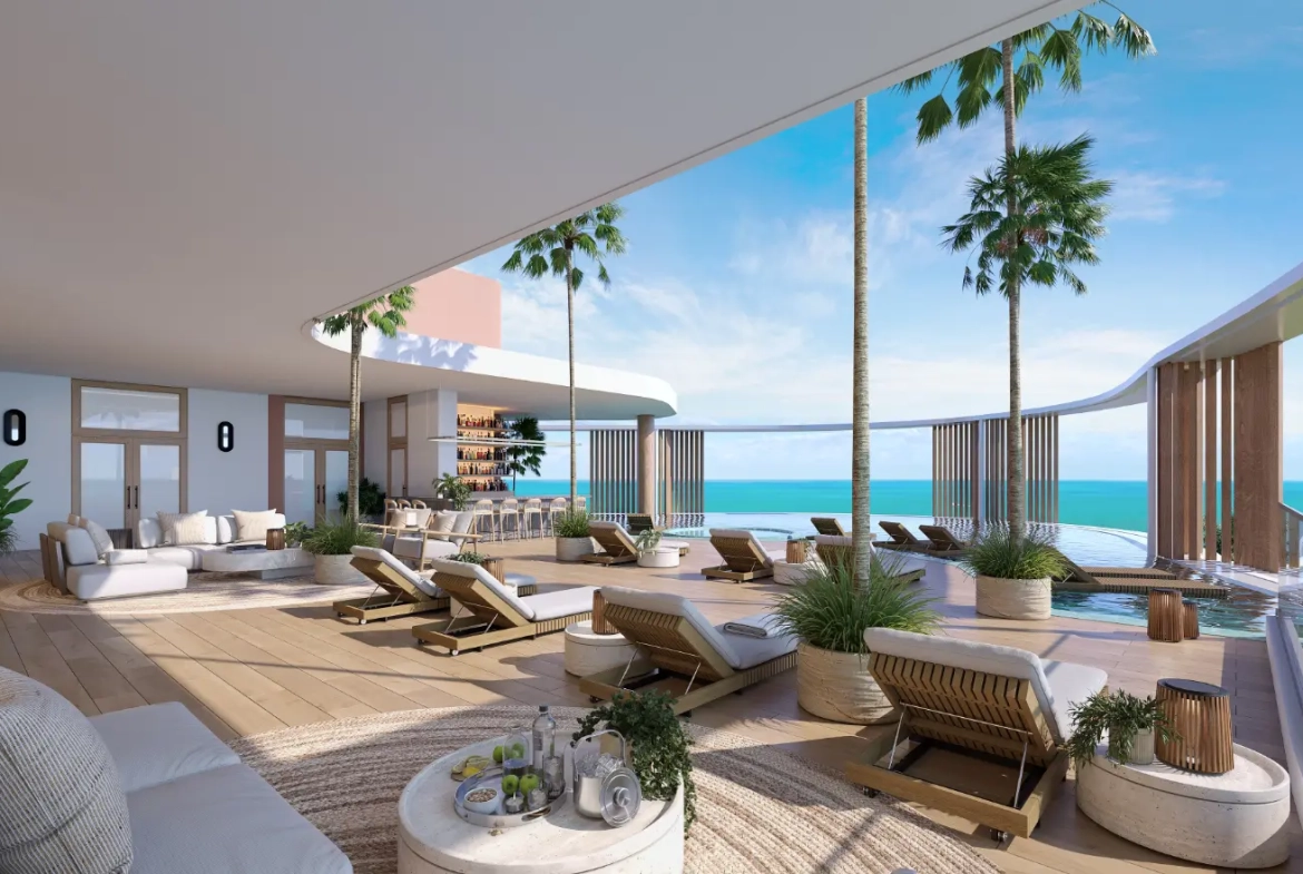 Palm Beach Residences, Appartement de deux chambres à vendre à Cap Cana avec Picuzzi