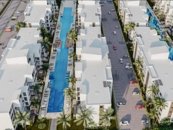 The Beach, Apartamento de dos habitaciones en venta en Bavaro, Punta Cana