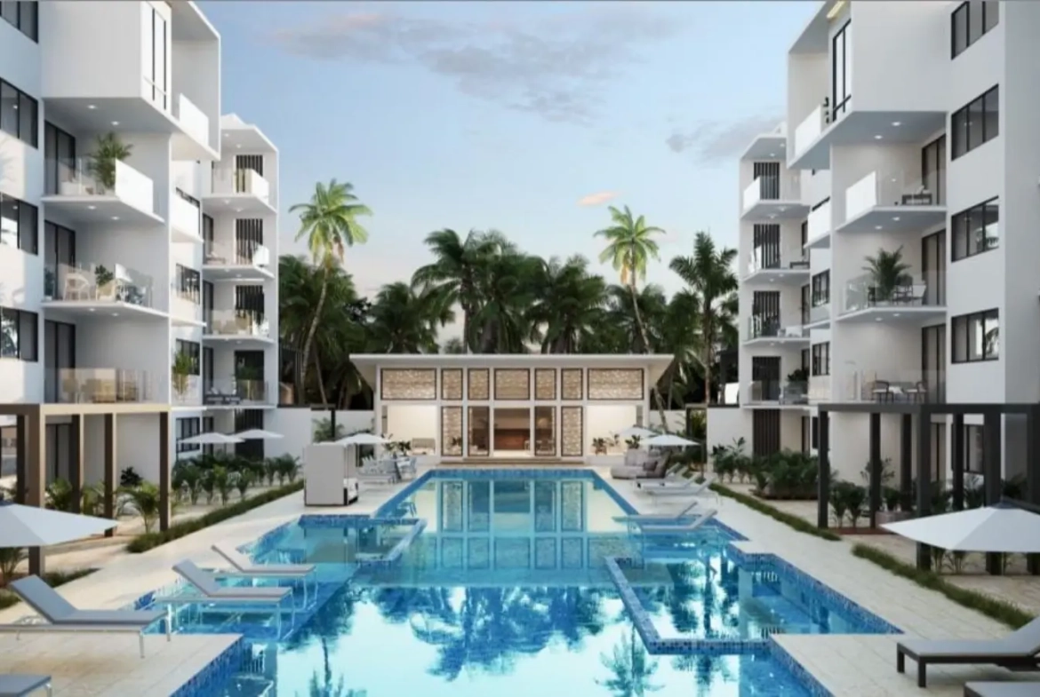 The Beach, Apartamento de dos habitaciones en venta en Bavaro, Punta Cana