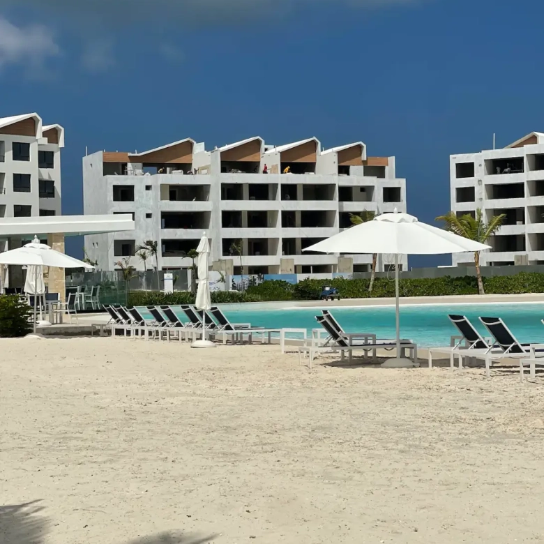 ID , The Beach, One Bedroom Apartment For Sale In Downtown Punta Cana With Terrace ()