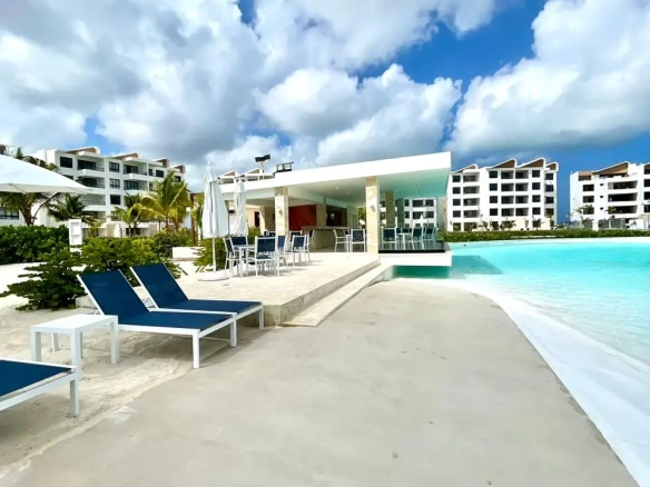 ID , The Beach, Two Bedroom Apartment For Sale In Downtown Punta Cana With Large Balcony ()
