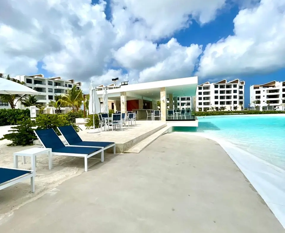 ID , The Beach, Two Bedroom Apartment For Sale In Downtown Punta Cana With Large Balcony ()