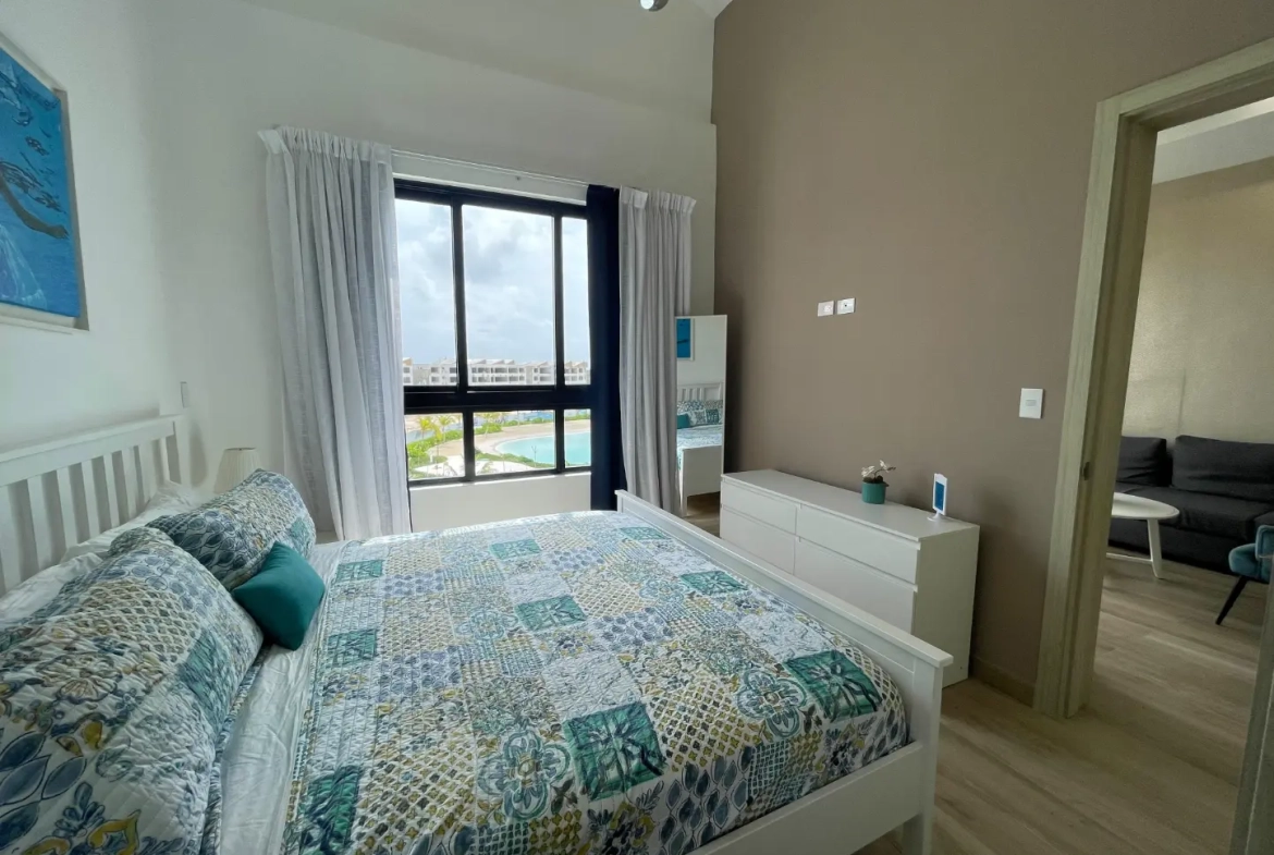 ID , The Beach, Two Bedroom Apartment For Sale In Downtown Punta Cana With Large Balcony ()